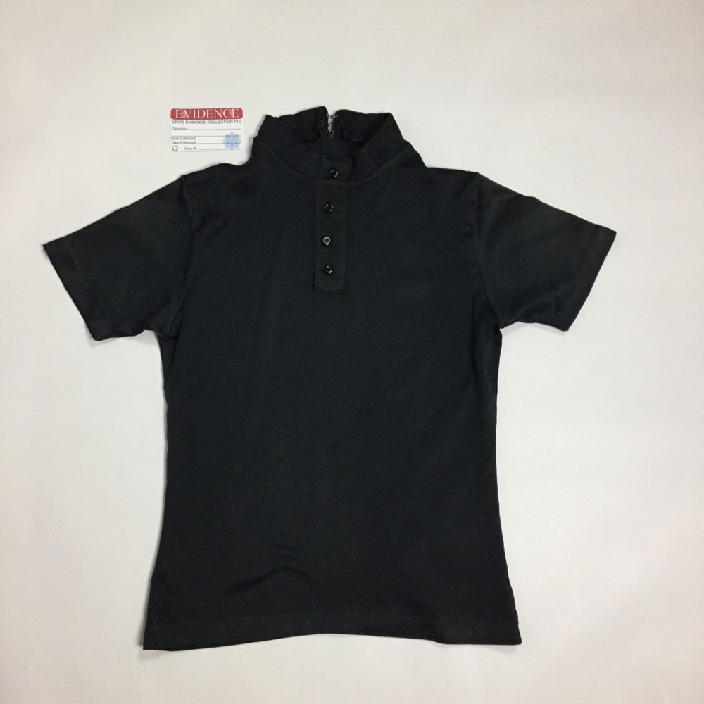 Vintage Handmade Black Short Sleeve Turtleneck